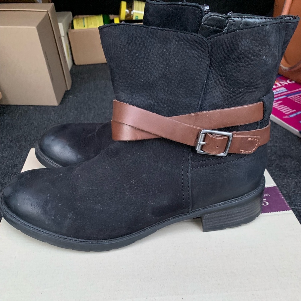 Clarks Black Ankle Boots